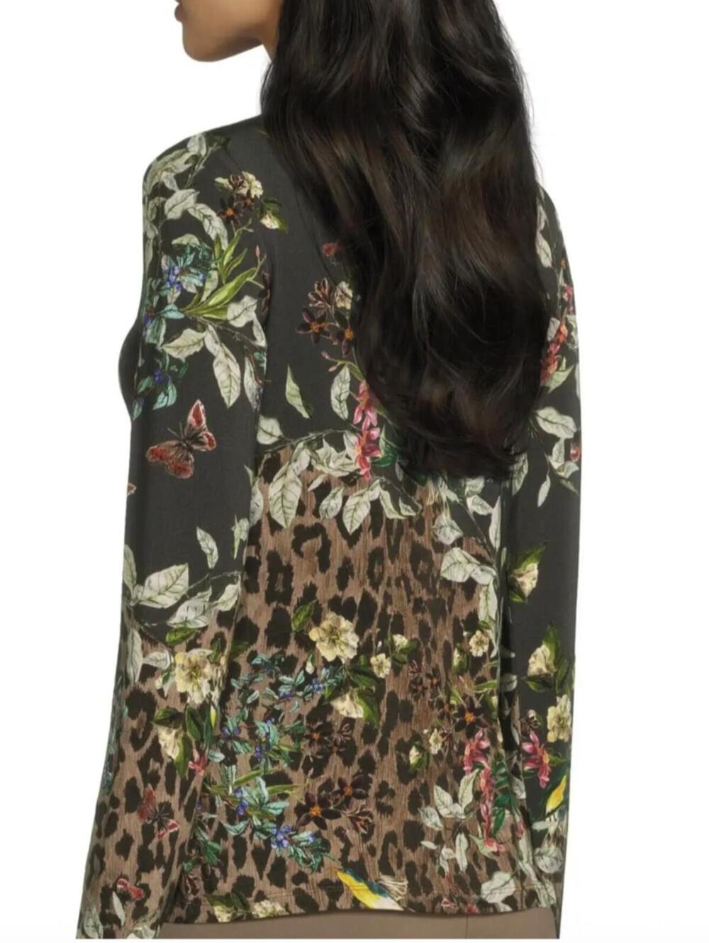 Johnny Was Green The Janie Favorite Keyhole Top - Size - XL - Picture 2 of 8